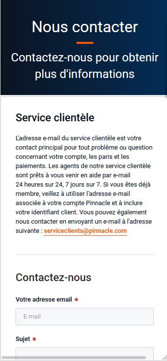 Service Clientèle